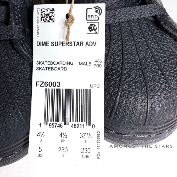 Adidas x Dime Superstar ADV Carbon Brown Skateboarding Sneakers - Picture 14 of 16